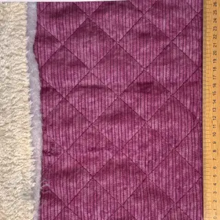 Ribfluweel QUILT wine