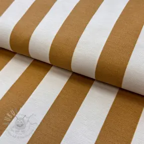 Decoratiestof premium Joyful basic stripe yellow