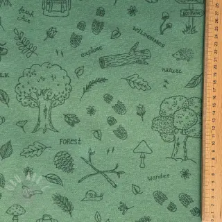 Decoratiestof premium Wander woods doodle