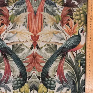 Decoratiestof Linenlook Leafy paradise bird digital print