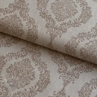 Decoratiestof Linenlook Baroque damask charm taupe