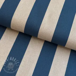 Decoratiestof Linenlook Joyful basic stripe denim