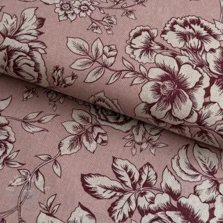 Decoratiestof Linenlook Elegant rose bloom wine
