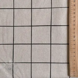 Decoratiestof Linenlook Freehand grid lines