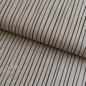Decoratiestof Linenlook Freehand thin lines