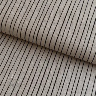 Decoratiestof Linenlook Freehand thin lines