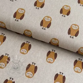Decoratiestof Linenlook Night owl nap