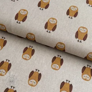 Decoratiestof Linenlook Night owl nap