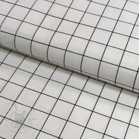 Decoratiestof premium Perfect grid lines black