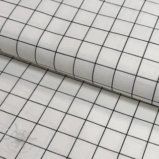 Decoratiestof premium Perfect grid lines black
