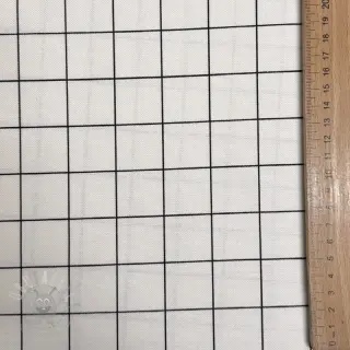 Decoratiestof premium Perfect grid lines black