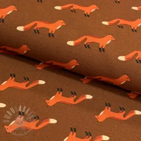 Decoratiestof premium Fox parade brown