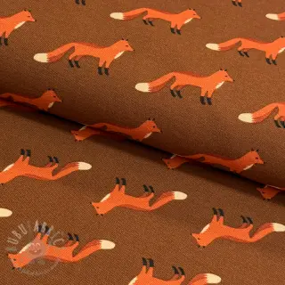 Decoratiestof premium Fox parade brown