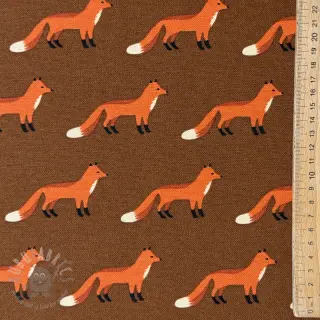 Decoratiestof premium Fox parade brown