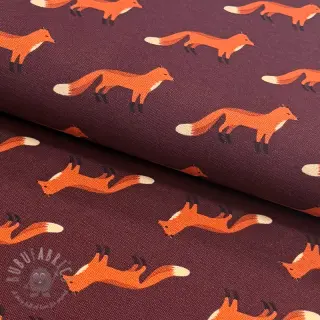 Decoratiestof premium Fox parade mauve