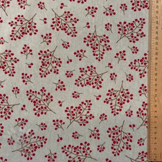 Decoratiestof Linenlook Winter berry bloom