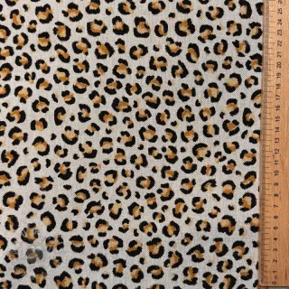 Decoratiestof Linenlook Leopard animal small