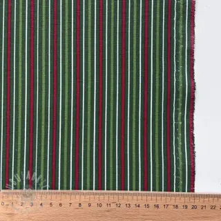 Decoratiestof premium Line Xmas stripe army