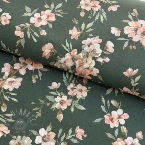 Decoratiestof premium Soft painted blossom army digital print