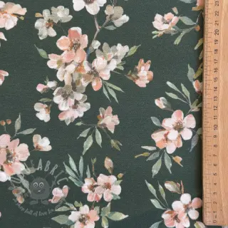 Decoratiestof premium Soft painted blossom army digital print