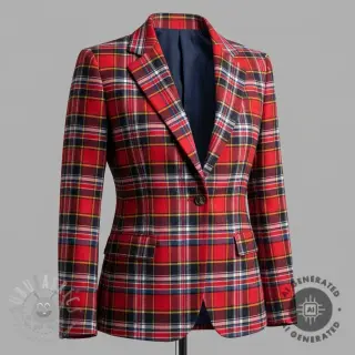 Katoenen stof FLANEL YARN DYED BRUSHED CHECK design E