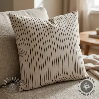 Decoratiestof Linenlook Freehand thin lines