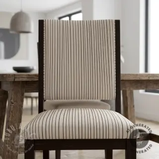 Decoratiestof Linenlook Freehand thin lines