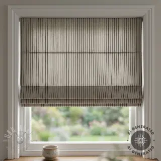 Decoratiestof Linenlook Freehand thin lines