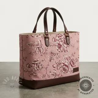 Decoratiestof Linenlook Elegant rose bloom wine