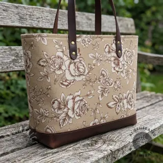Decoratiestof Linenlook Elegant rose bloom yellow