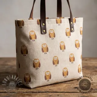 Decoratiestof Linenlook Night owl nap