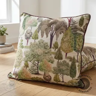 Decoratiestof Linenlook Wandering tree wood digital print