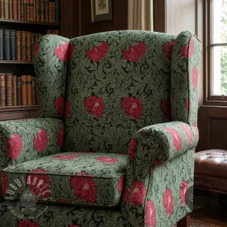 Decoratiestof GOBELIN premium Poppy art craft black