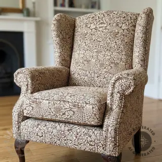 Decoratiestof GOBELIN premium Anemone art craft brown