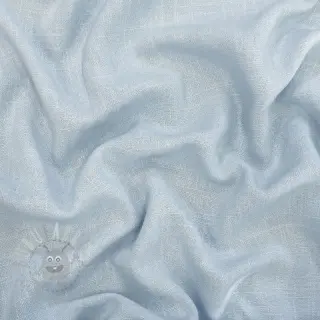 Viscose met linnen WASHED light blue
