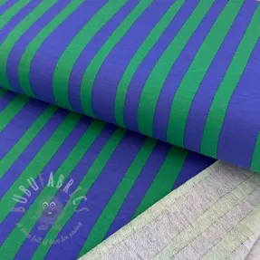 Sweaterstof Stripes by JENNIFER BOURON blue green ORGANIC