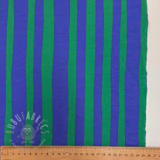 Sweaterstof Stripes by JENNIFER BOURON blue green ORGANIC