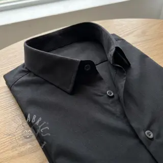 Katoenen popeline Regular black