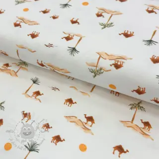 Tricot Safari off white design B digital print