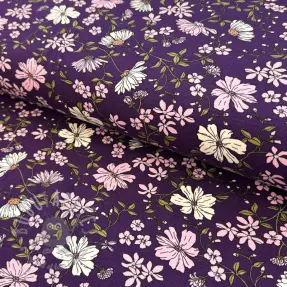Tricot Flowers purple