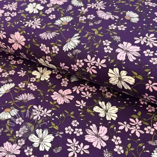 Tricot Flowers purple
