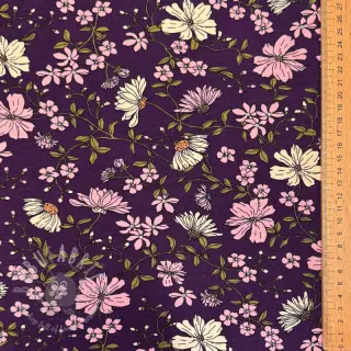 Tricot Flowers purple