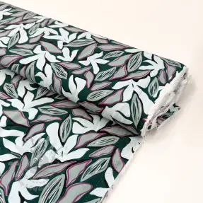 Viscose RADIANCE Abstract design dark green