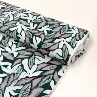 Viscose RADIANCE Abstract design dark green