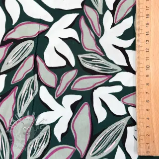 Viscose RADIANCE Abstract design dark green