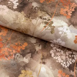 Decoratiestof Flowers toffee digital print