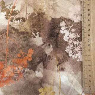 Decoratiestof Flowers toffee digital print