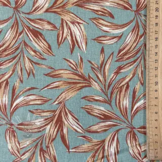 Linnen met viscose WASHED Leaves old green