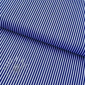 Katoenen stof Stripes cobalt