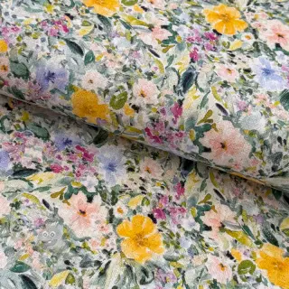 Viscose met linnen CREPE Flowers Simi digital print